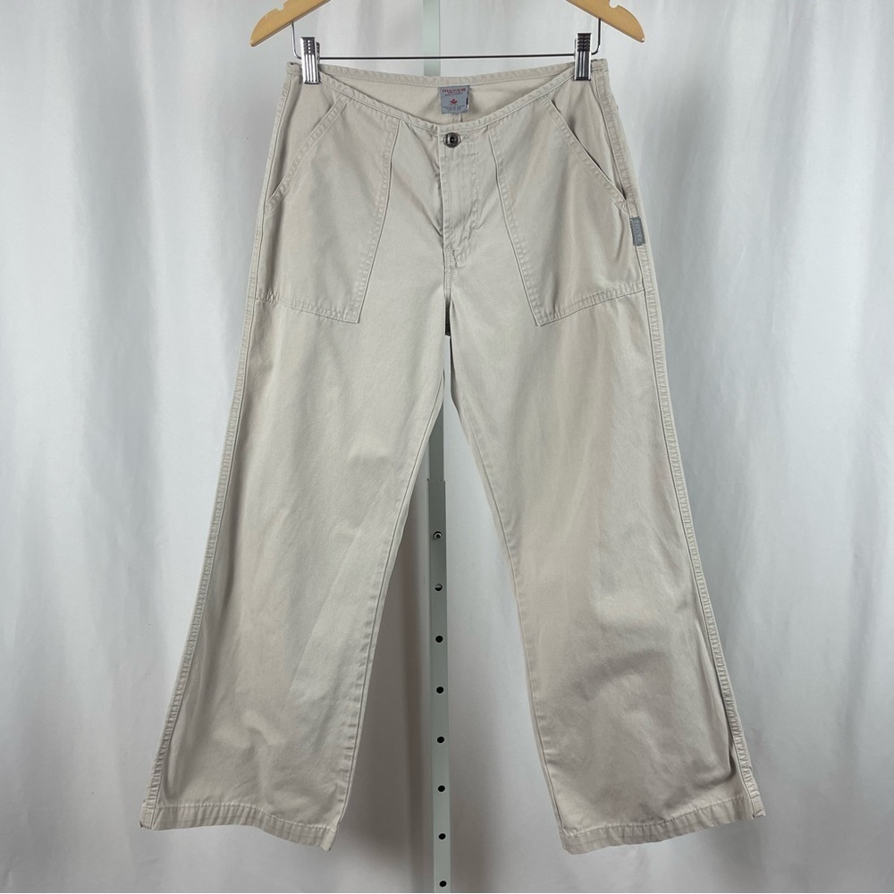 Vintage Silver Jeans Canada Size 30 Wide Leg Canvas Cargo Pants Y3K Baggy Loose
